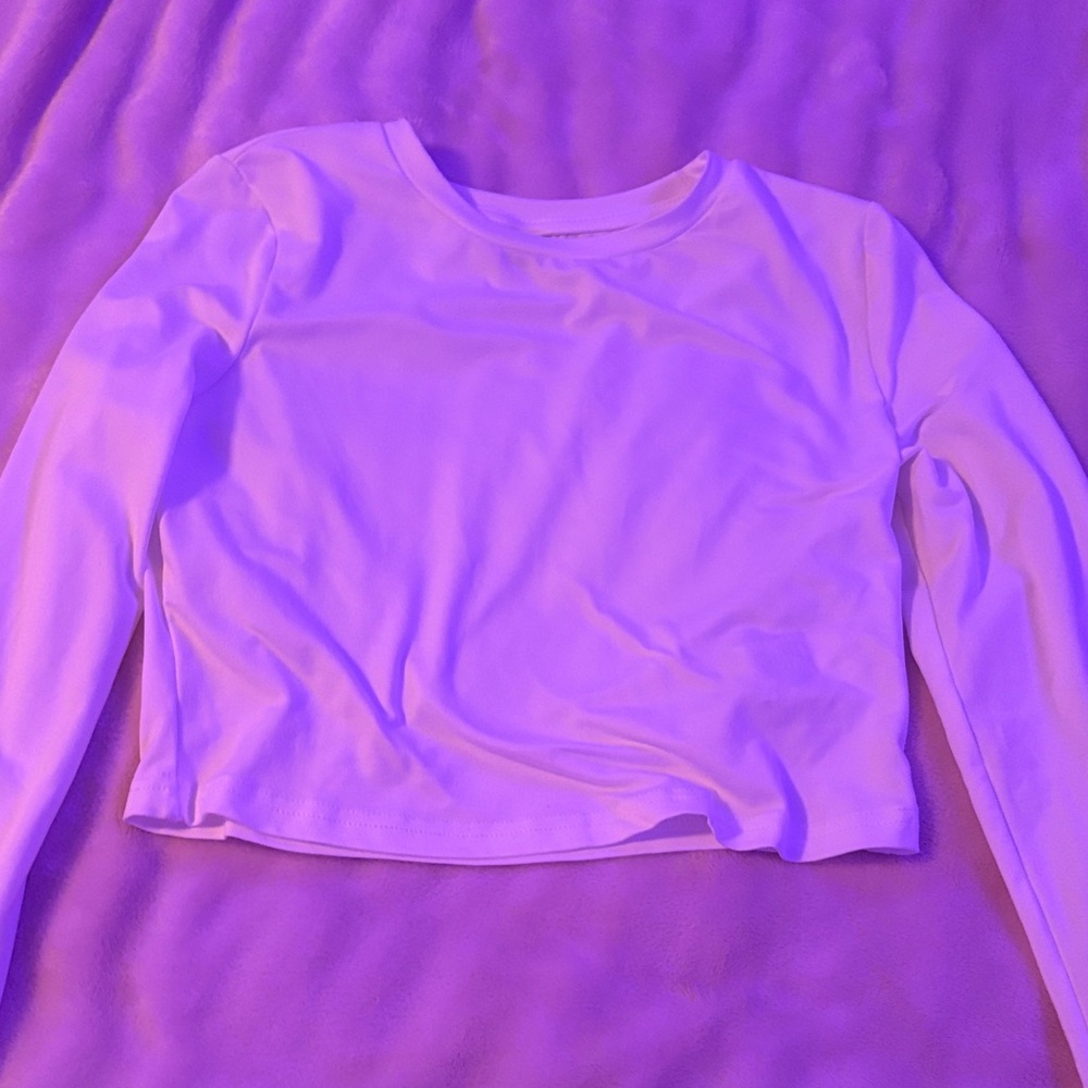 Women's White Long Sleeve Top